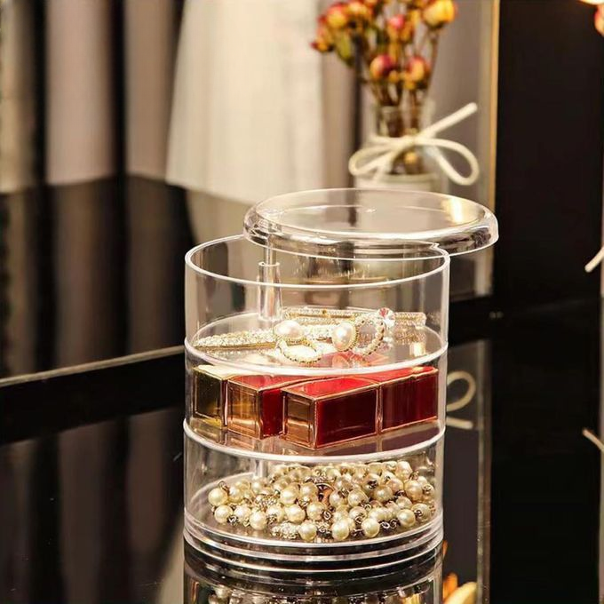 360 Rotatable 3 Layer Jewelry Organizer